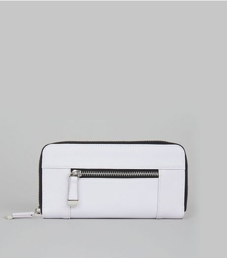 Lilac Contrast Zip Around Purse | New Look