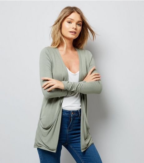 Olive Green Boyfriend Cardigan | New Look
