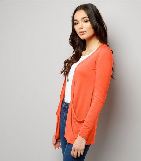 Orange Boyfriend Cardigan | New Look