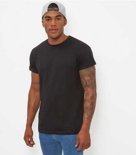 Black Cotton Crew Neck T-Shirt | New Look