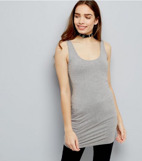 Grey Longline Vest | New Look