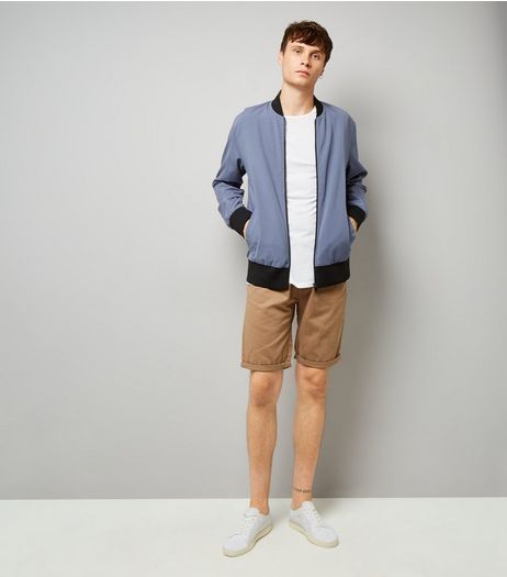 Camel Slim Leg Chino Shorts | New Look
