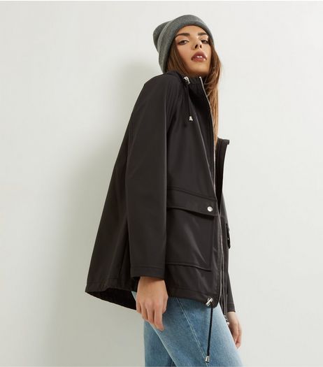 Black Matte Anorak | New Look