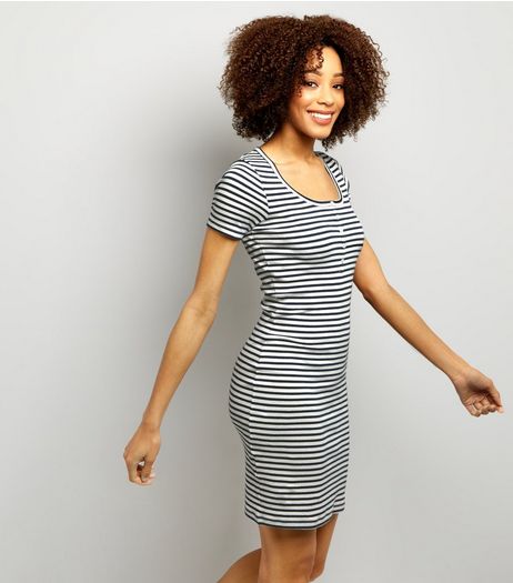 Brave Soul Navy T-Shirt Dress | New Look