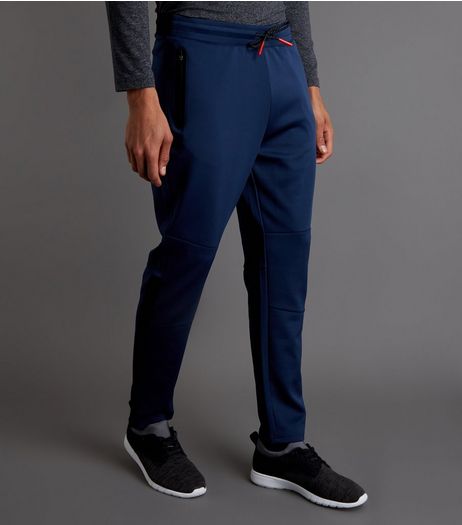 Navy Tricot Joggers | New Look