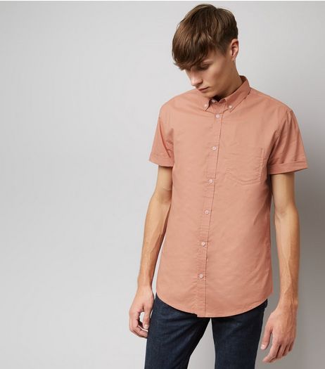 Pink Cotton Short Sleeve Shirt | New Look