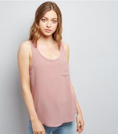 JDY Mid Pink V Neck Shirt | New Look