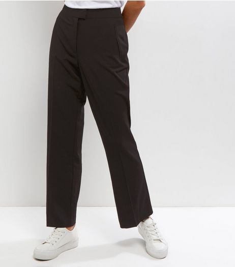 Petite Black Bootcut Suit Trousers | New Look