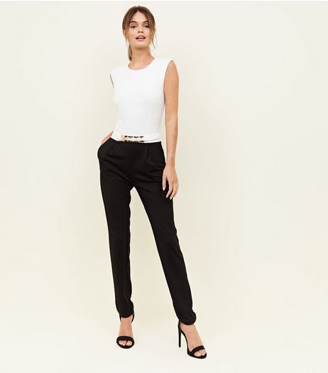 Mela Black Belted Jumpsuit | New Look