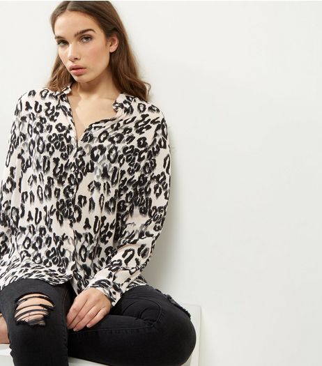 Pale Pink Leopard Print Shirt | New Look