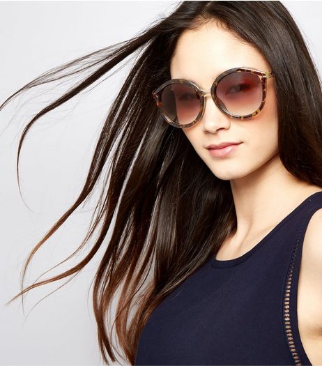Brown Tortoiseshell Retro Sunglasses | New Look