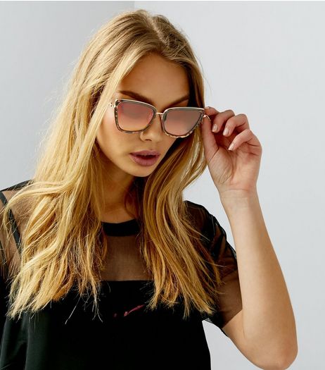 Brown Tortoiseshell Wide Cat Eye Sunglasses | New Look