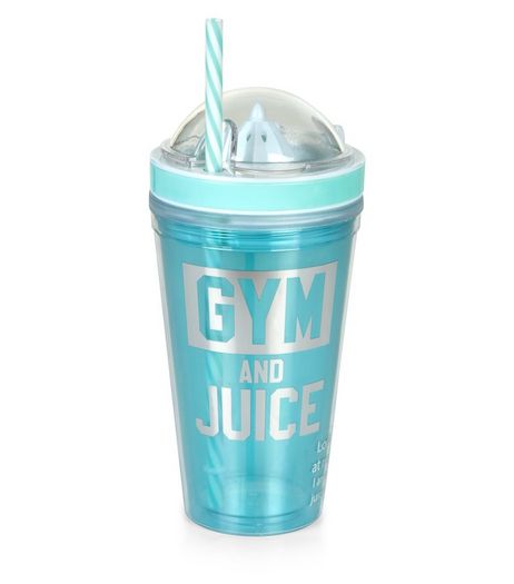 Blue Gym and Juice Cup | New Look