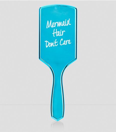 Blue Mermaid Hair Don't Care Hair Brush | New Look
