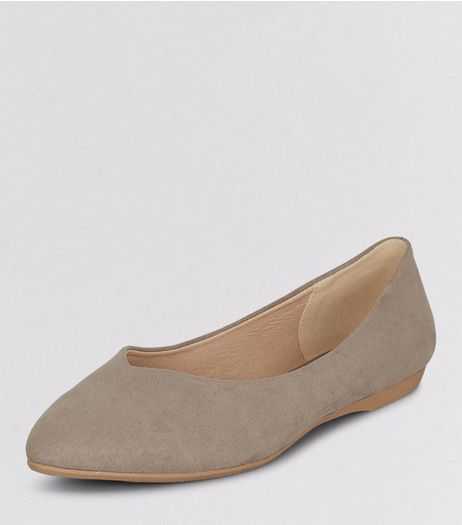 Teens Light Brown Suedette Pointed Shoes | New Look