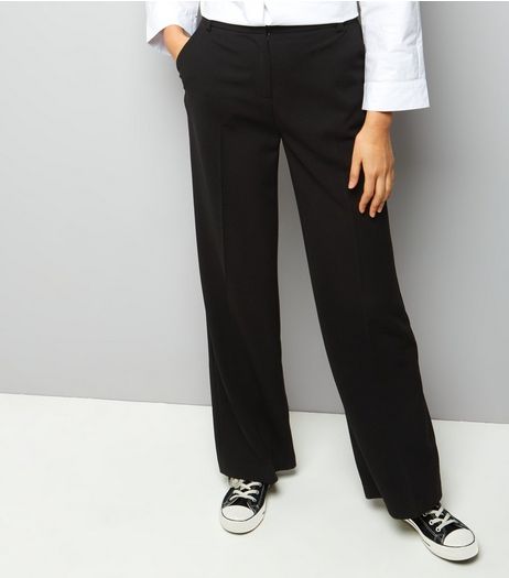 Black Wide Leg Trousers | New Look