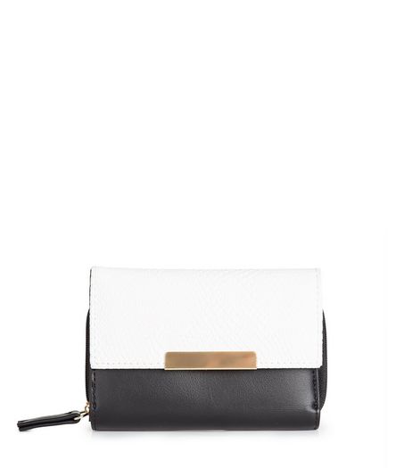 Black Monochrome Purse | New Look