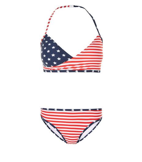 Teens American Flag Bikini | New Look
