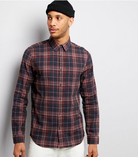 Pink Check Long Sleeve Shirt | New Look