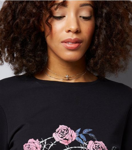 2 Pack Gold Star Chain Chokers | New Look