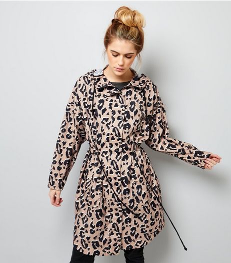 Brown Animal Print Lightweight Parka | New Look