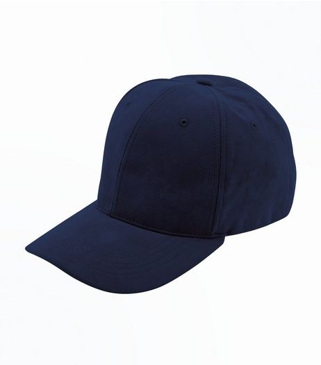 Navy Suedette Cap | New Look
