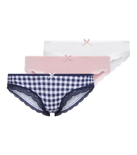 Maternity 3 Pack Assorted Underbump Briefs | New Look
