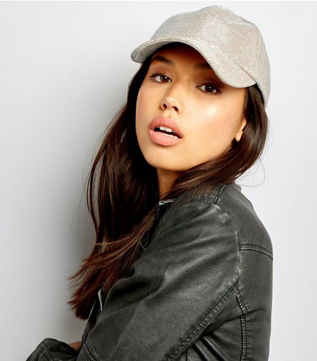 Gold Glitter Cap | New Look