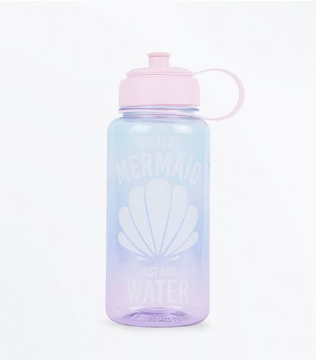 Pink Mermaid Water Bottle | New Look