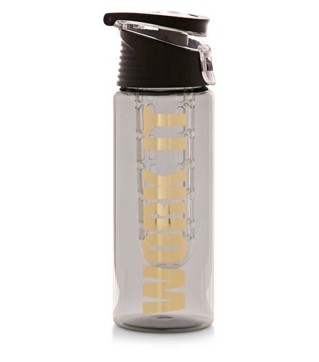 Clear Work It Diffuser Water Bottle | New Look
