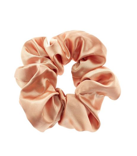 Pink Sateen Scrunchie | New Look