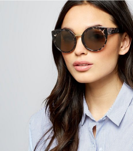 Brown Tortoiseshell Oversized Round Sunglasses | New Look