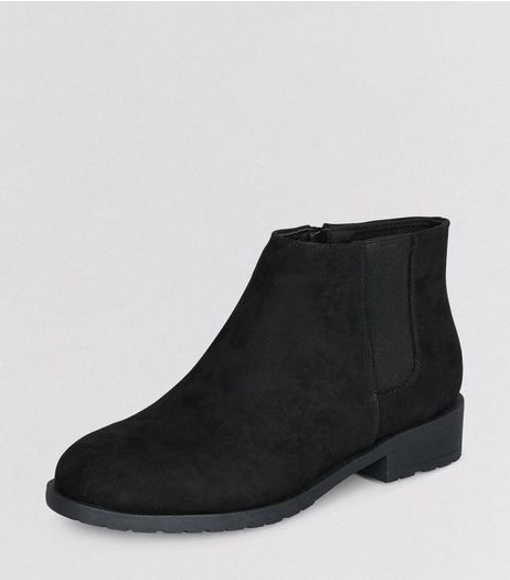 Teens Black Suedette Chelsea Boots | New Look