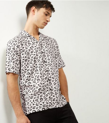 Black Animal Print Short Sleeve Shirt | New Look