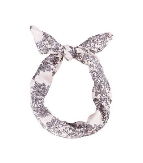 Pink Lace Print Bandana | New Look