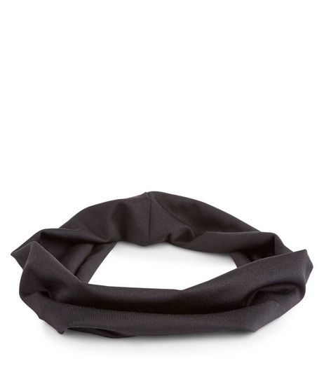 Black Stretch Headband | New Look