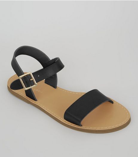 Black Sandals | New Look