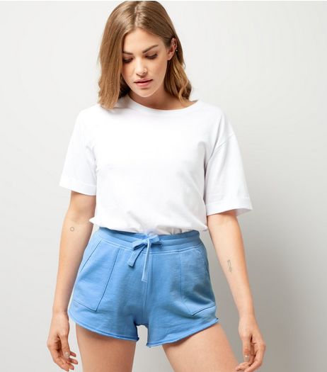 Blue Tie Waist Shorts | New Look