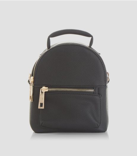 Black Mini Backpack | New Look