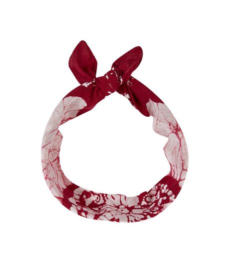 Burgundy Dip Dye Bandana | New Look
