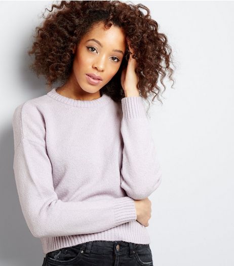 Lilac Cropped Jumper | New Look
