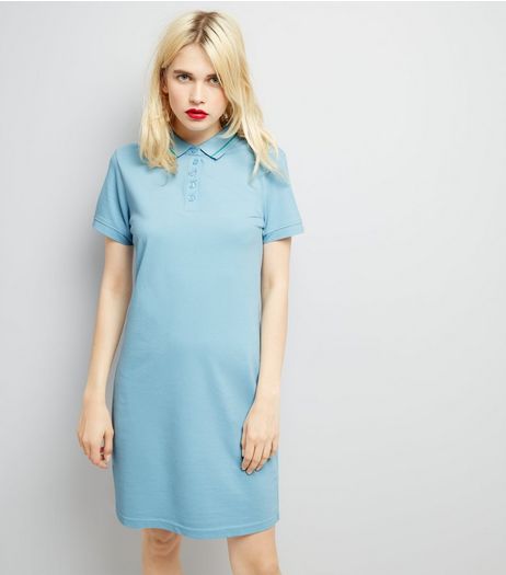 JDY Pale Blue Short Sleeve Tennis Dress | New Look