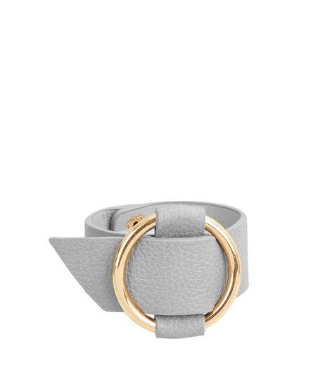 Grey Metal Circle Cuff | New Look