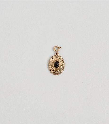 Gold Disc Stone Charm | New Look