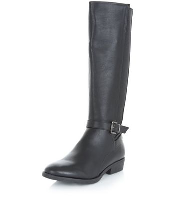 new look black knee high boots