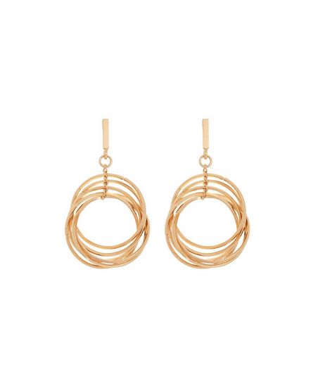 Gold Layered Hoop Earrings | New Look