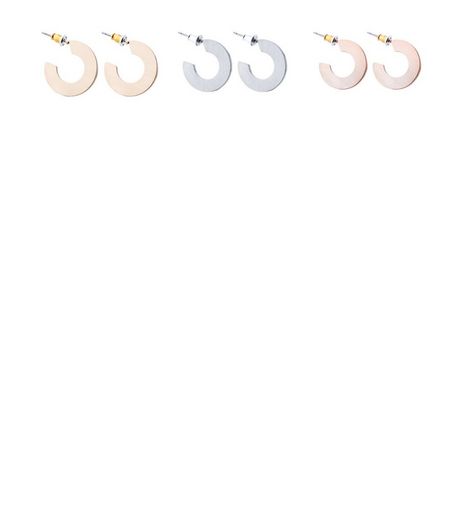 3 Pack Gold and Silver Mini Hoop Earrings | New Look