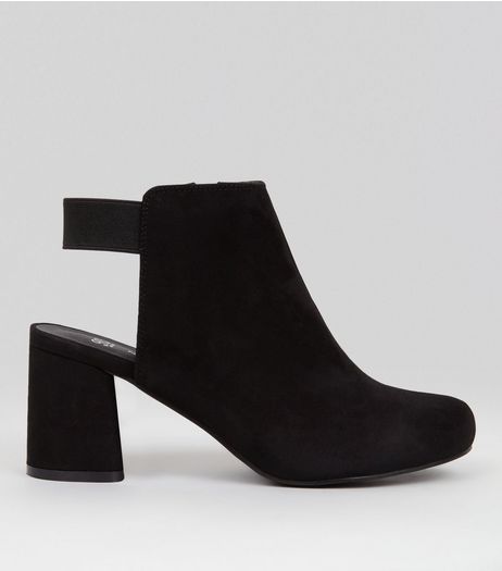 Teens Black Seudette Elasticated Back Boots | New Look