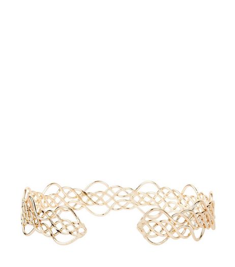 Gold Filigree Arm Cuff | New Look