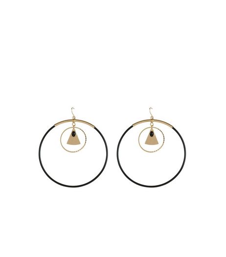 Gold Triangle Hoop Earrings | New Look